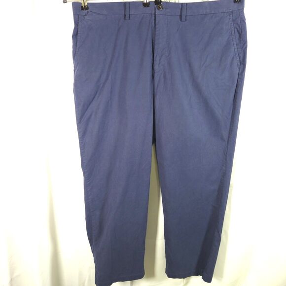 Tommy Bahama Mens 44Rx30 Blue Tencel Cotton Casual Chino Pants Trousers - Picture 1 of 7
